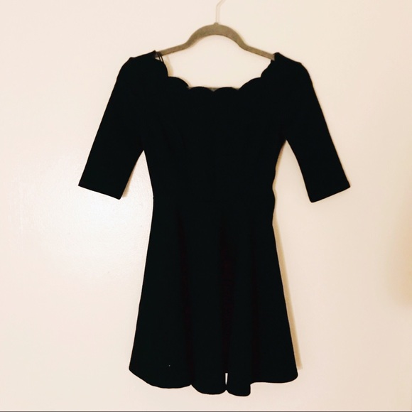LULUS | Scallop Skater Dress - Picture 4 of 8